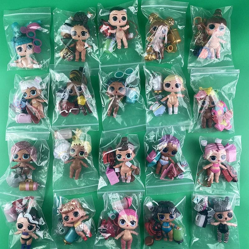 Planet Gates 1Doll+1Clothes+1Shoes+1Baby Bottle+1Glasses Doll Original 8CM Big Sisters Girls DIY Toys And Gifts