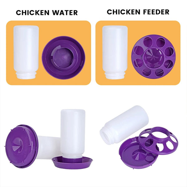 Planet Gates 1L Chicken Feeder Bucket Water Fountain Automatic Chick Drinker Bucket Drinking Quail drinking Bird equipment Waterer