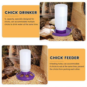 Planet Gates 1L Chicken Feeder Bucket Water Fountain Automatic Chick Drinker Bucket Drinking Quail drinking Bird equipment Waterer