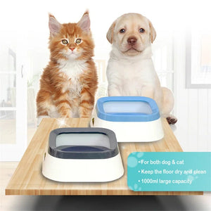 Planet Gates 1L Dog Drinking Water Bowls 1000ml Floating Non-Wetting Mouth Cat Slow Anti-Overflow Water Feeding Dispenser Large Capacity