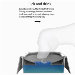Planet Gates 1L Dog Drinking Water Bowls 1000ml Floating Non-Wetting Mouth Cat Slow Anti-Overflow Water Feeding Dispenser Large Capacity