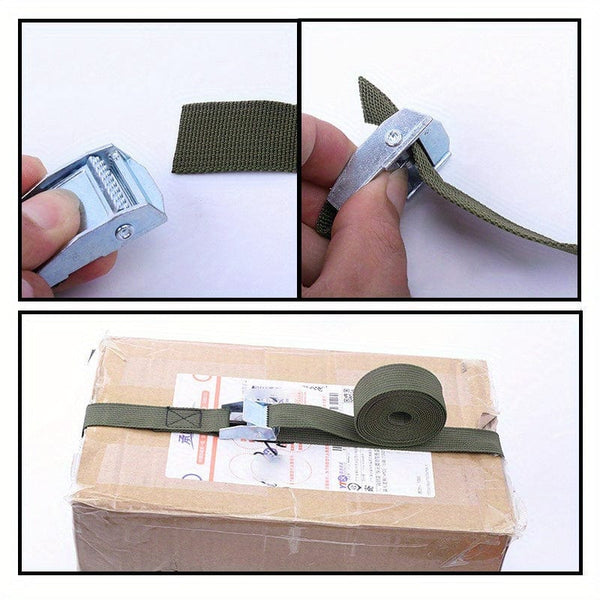 Planet Gates 1M/2M/3M/4M/5M Black Buckle Tie-Down Belt Cargo Straps For Car Motorcycle Bike With Metal Buckle Tow Rope Strong Ratchet Belt 1pc