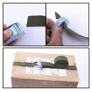 Planet Gates 1M/2M/3M/4M/5M Black Buckle Tie-Down Belt Cargo Straps For Car Motorcycle Bike With Metal Buckle Tow Rope Strong Ratchet Belt 1pc