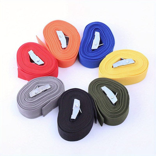 Planet Gates 1M/2M/3M/4M/5M Black Buckle Tie-Down Belt Cargo Straps For Car Motorcycle Bike With Metal Buckle Tow Rope Strong Ratchet Belt 1pc