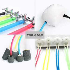 Planet Gates 1m/3m/5m/10m/20m Aquarium Oxygen Pump Hose Air Bubble Stone Aquarium Fish Tank Pond Pump Tube 4*6mm Food Grade Material Tubes