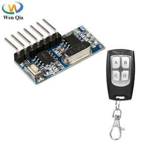 Planet Gates 1M 433 mhz Wireless RF Remote Control Switch EV1527 Learning Code 4CH Relay Receiver Module and On Off Transmitter For DIY Kit