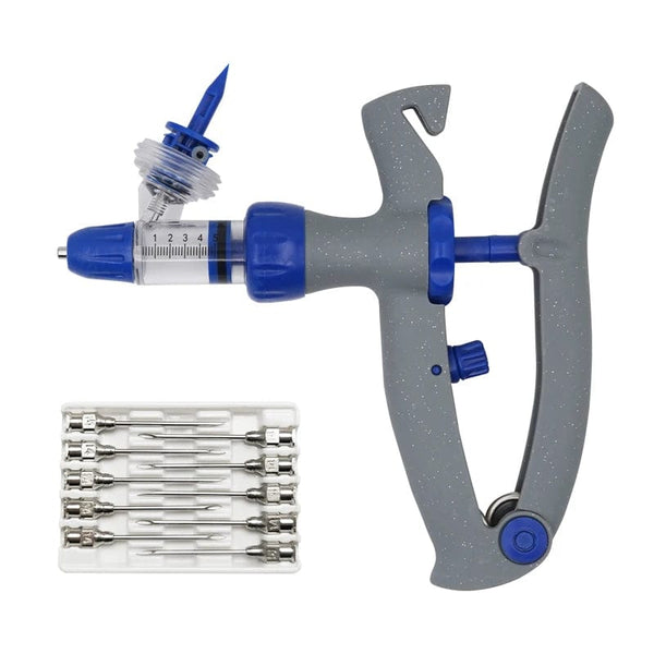 Planet Gates 1Ml/2Ml /5Ml Continuous Vaccine Injection with 10 Needles Automatic Veterinary Syringe for Livestock Pig Cattle Sheep Chicken
