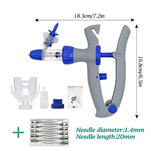 Planet Gates 1Ml/2Ml /5Ml Continuous Vaccine Injection with 10 Needles Automatic Veterinary Syringe for Livestock Pig Cattle Sheep Chicken