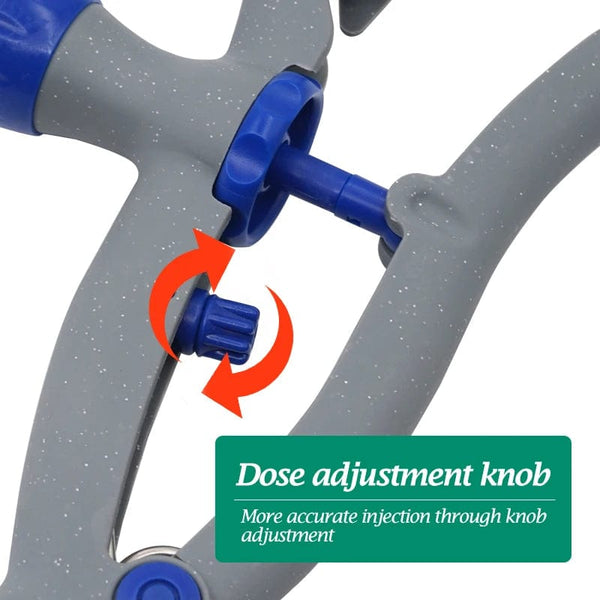 Planet Gates 1Ml/2Ml /5Ml Continuous Vaccine Injection with 10 Needles Automatic Veterinary Syringe for Livestock Pig Cattle Sheep Chicken