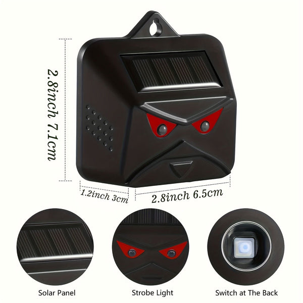 Planet Gates 1pack 1 Pack, Keep Wildlife Away With Solar Nocturnal Animal Repeller Red LED Light Waterproof Predator Repellent For Gardens, Farms & Chicken Coops Strobe Light Effective Deer Deterrent For Outdoor Use