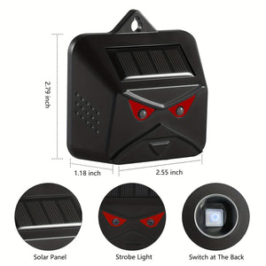 Planet Gates 1pack 1 Pack, Keep Wildlife Away With Solar Nocturnal Animal Repeller Red LED Light Waterproof Predator Repellent For Gardens, Farms & Chicken Coops Strobe Light Effective Deer Deterrent For Outdoor Use