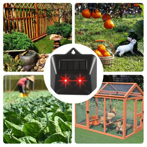 Planet Gates 1pack 1 Pack, Keep Wildlife Away With Solar Nocturnal Animal Repeller Red LED Light Waterproof Predator Repellent For Gardens, Farms & Chicken Coops Strobe Light Effective Deer Deterrent For Outdoor Use