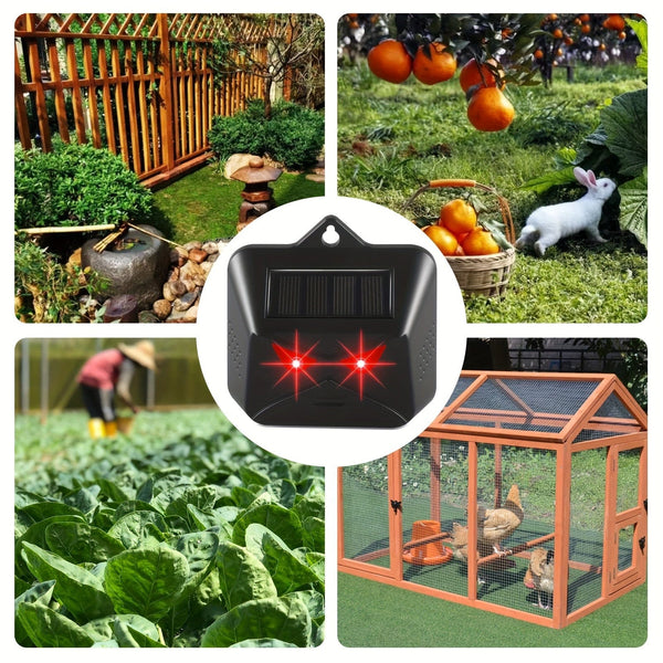 Planet Gates 1pack 1 Pack, Keep Wildlife Away With Solar Nocturnal Animal Repeller Red LED Light Waterproof Predator Repellent For Gardens, Farms & Chicken Coops Strobe Light Effective Deer Deterrent For Outdoor Use