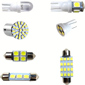 Planet Gates 1PACK 42pcs Car Interior Combo LED Map Dome Door Trunk License Plate Light Bulbs W5W 12V 2825 192 194 158 168 501 921 175 PC175 906 904 161, Xenon White