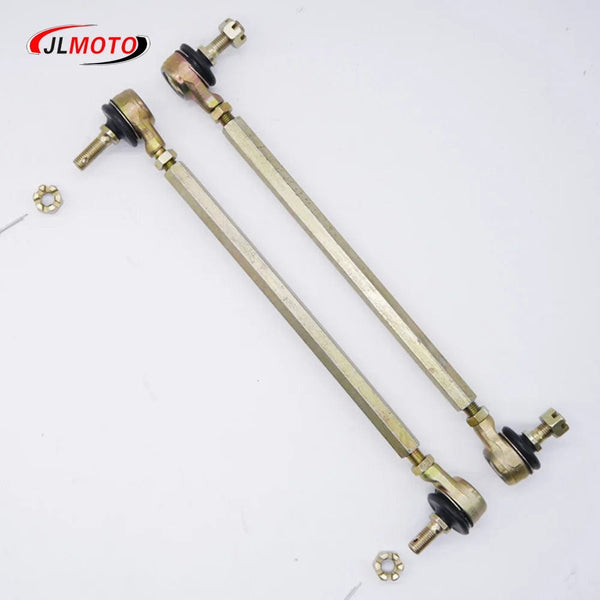 Planet Gates 1Pair/2pcs M10-M10 210mm 220mm 230 240mm 250mm 260mm 300mm ATV Tie Rod Kits Fit Ball Joint for China Chinese ATV Quad Bike Parts