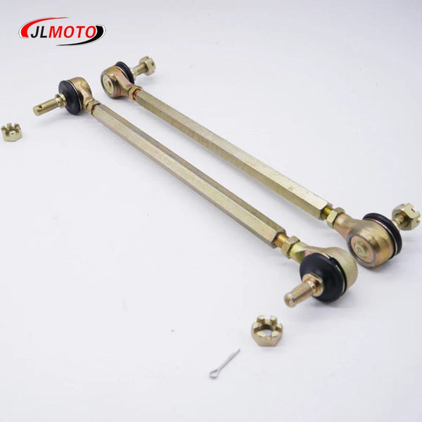 Planet Gates 1Pair/2pcs M10-M10 210mm 220mm 230 240mm 250mm 260mm 300mm ATV Tie Rod Kits Fit Ball Joint for China Chinese ATV Quad Bike Parts