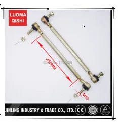 Planet Gates 1Pair/2pcs M10-M10 210mm 220mm 230 240mm 250mm 260mm 300mm ATV Tie Rod Kits Fit Ball Joint for China Chinese ATV Quad Bike Parts