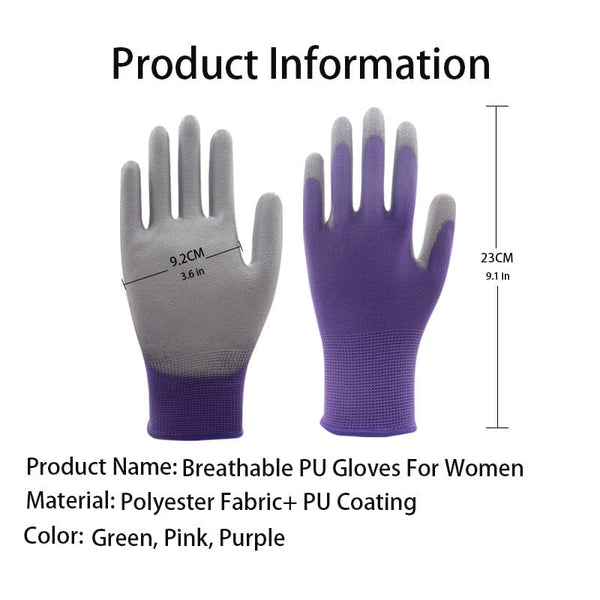 Planet Gates 1pair/3pairs/ 6pairs Unisex Gardening Gloves Durable Waterproof Oil Resistant Non-Slip Anti-stab Handwork Protective Gloves