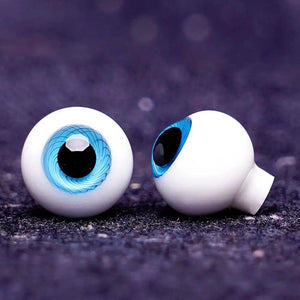 Planet Gates 1Pair 6/8/10/12/14 mm Glass Eyes Eyeball For BJD Doll Blue Black Safety Animal Toy Eyes DIY Doll Making Crafts Toy Accessories