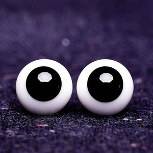 Planet Gates 1Pair 6/8/10/12/14 mm Glass Eyes Eyeball For BJD Doll Blue Black Safety Animal Toy Eyes DIY Doll Making Crafts Toy Accessories