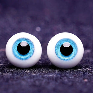 Planet Gates 1Pair 6/8/10/12/14 mm Glass Eyes Eyeball For BJD Doll Blue Black Safety Animal Toy Eyes DIY Doll Making Crafts Toy Accessories