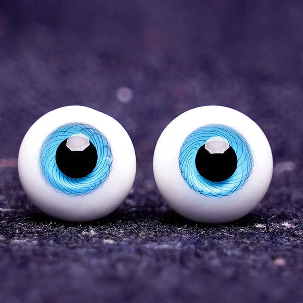 Planet Gates 1Pair 6/8/10/12/14 mm Glass Eyes Eyeball For BJD Doll Blue Black Safety Animal Toy Eyes DIY Doll Making Crafts Toy Accessories