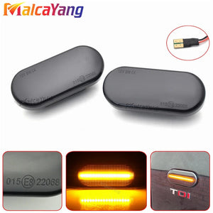 Planet Gates 1Pair Dynamic Flowing LED Side Marker Turn Signal Light For VW Transporter T5 Polo Golf 3 4 Passat B5 Sharan Lupo Bora Multivan