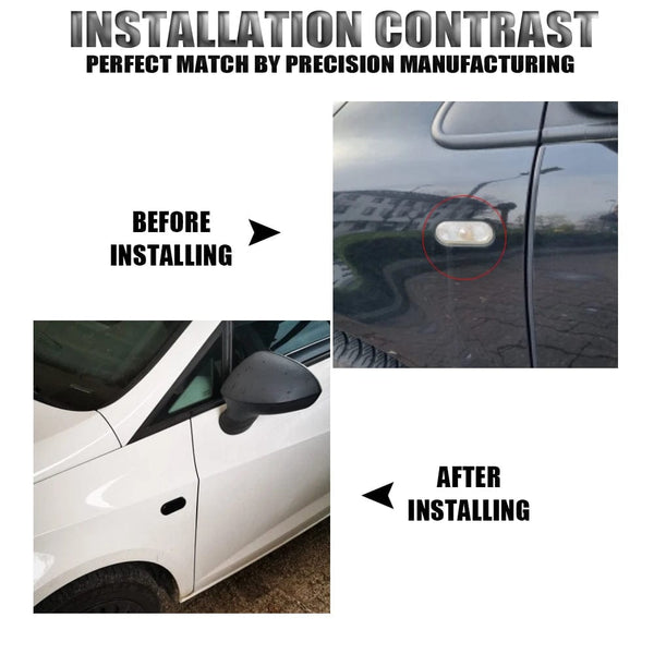 Planet Gates 1Pair Dynamic Flowing LED Side Marker Turn Signal Light For VW Transporter T5 Polo Golf 3 4 Passat B5 Sharan Lupo Bora Multivan