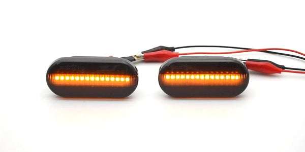 Planet Gates 1Pair Dynamic Flowing LED Side Marker Turn Signal Light For VW Transporter T5 Polo Golf 3 4 Passat B5 Sharan Lupo Bora Multivan