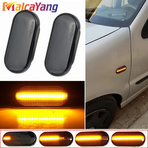Planet Gates 1Pair Dynamic Flowing LED Side Marker Turn Signal Light For VW Transporter T5 Polo Golf 3 4 Passat B5 Sharan Lupo Bora Multivan
