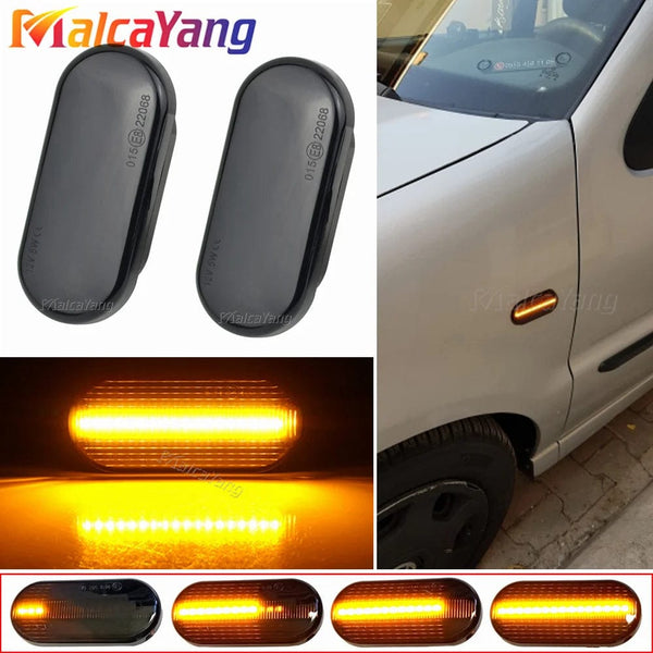 Planet Gates 1Pair Dynamic Flowing LED Side Marker Turn Signal Light For VW Transporter T5 Polo Golf 3 4 Passat B5 Sharan Lupo Bora Multivan