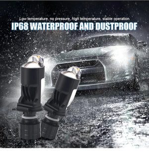 Planet Gates 1pair / LHD / H4/9003/HB2 Hi/Lo 160W 28000LM Auto Lamp Mini Lens LED H4 9003 HIB2 Bulbs Headlight Car Motorcycle Dual Projector Len LED Automotive Moto 12V 24V