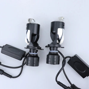 Planet Gates 1pair / LHD / H4/9003/HB2 Hi/Lo 160W 28000LM Auto Lamp Mini Lens LED H4 9003 HIB2 Bulbs Headlight Car Motorcycle Dual Projector Len LED Automotive Moto 12V 24V