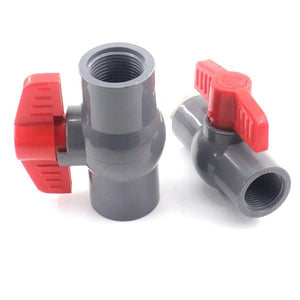 Planet Gates 1pc 1/2"~2" Thread and Socket Type Grey PVC Ball Valve Garden Irrigation Fittings Aquarium Fish Tank Switch Water Valve