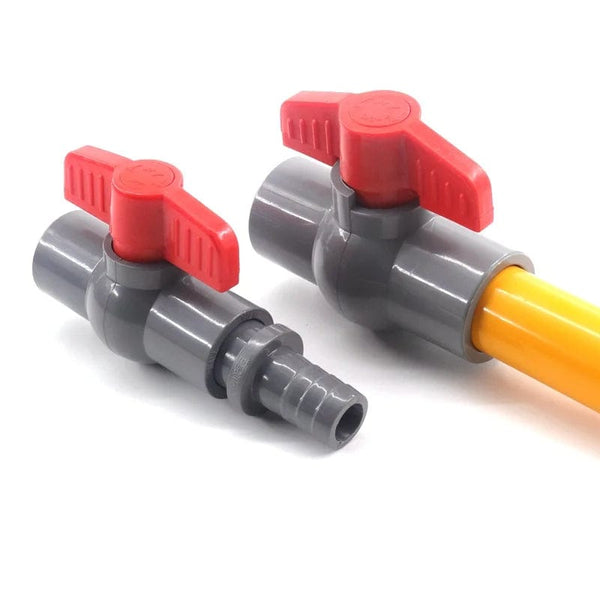 Planet Gates 1pc 1/2"~2" Thread and Socket Type Grey PVC Ball Valve Garden Irrigation Fittings Aquarium Fish Tank Switch Water Valve