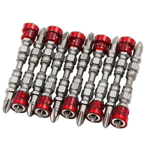 Planet Gates 1PC 1/2/3Pcs 48mm S2 Alloy PH2 Phillips Magnetic Screwdriver Bits 1/4 Inch Hex Shank Drywall Screwdriver Hand Electric Screw Tool