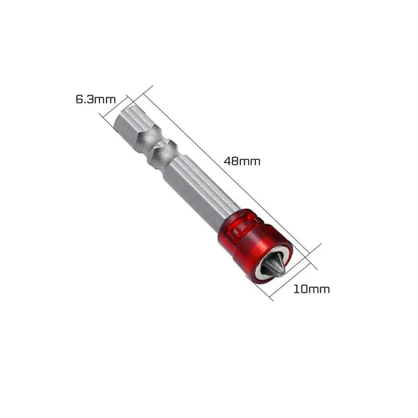 Planet Gates 1PC 1/2/3Pcs 48mm S2 Alloy PH2 Phillips Magnetic Screwdriver Bits 1/4 Inch Hex Shank Drywall Screwdriver Hand Electric Screw Tool