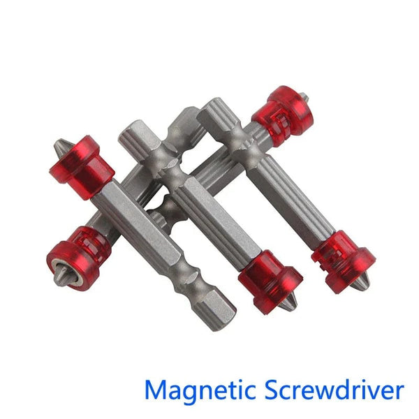 Planet Gates 1PC 1/2/3Pcs 48mm S2 Alloy PH2 Phillips Magnetic Screwdriver Bits 1/4 Inch Hex Shank Drywall Screwdriver Hand Electric Screw Tool