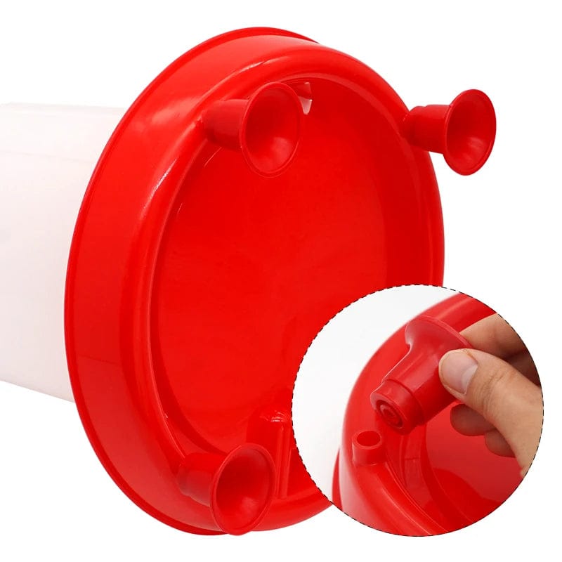 Planet Gates 1Pc 1.5kg/3L Poultry Automatic Drinker Bucket Chicken Feeder Barrel Water Bucket Quail Drinking Farm Chicken Coop Water Supply