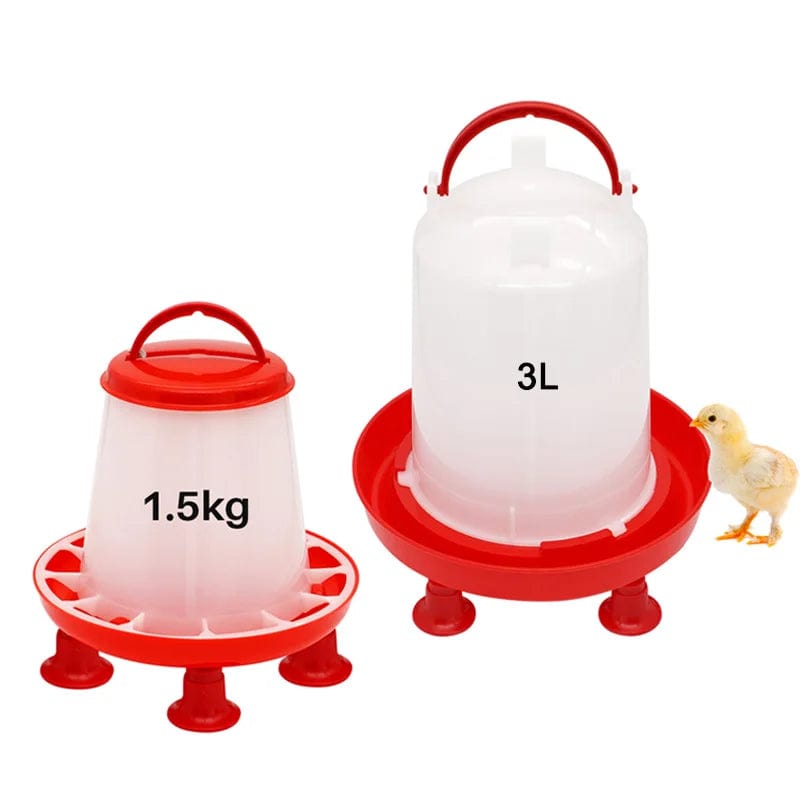 Planet Gates 1Pc 1.5kg/3L Poultry Automatic Drinker Bucket Chicken Feeder Barrel Water Bucket Quail Drinking Farm Chicken Coop Water Supply
