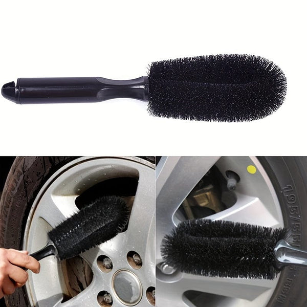 Planet Gates 1pc 1-pack Tire Brush Car Wash Tool For Cleaning Wheel Hubs And Rims Special For Powerful Decontamination