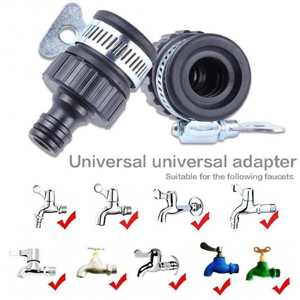 Planet Gates 1pc 1 Set, Durable Universal Water Faucet Adapter Plastic Hose Fitting Quick Connect Fitting Tap For Car Washing Garden Irrigation