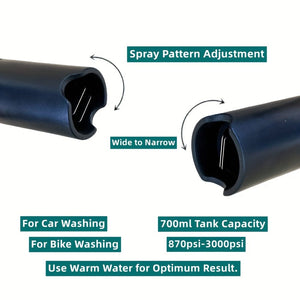 Planet Gates 1pc 1 Set, Snow Foam Cannon With 1/4 Inch Quick Connect 700ml Bottle Use To Be Pressure Washer Sprayer Gun, Car Wash Soap Attachment Kit, Foaming Cleaner Tool