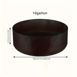 Planet Gates 1pc, 10 & 113.56 L Optional Large Grow Bag, Heavy Duty Fabric Round Raised Garden Bed Planter Pots For Planting Herb, Flower, Vegetable, And Potato Plants (127.0cm D X 30.48cm H, Black/Green), garden tool