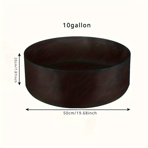 Planet Gates 1pc, 10 & 113.56 L Optional Large Grow Bag, Heavy Duty Fabric Round Raised Garden Bed Planter Pots For Planting Herb, Flower, Vegetable, And Potato Plants (127.0cm D X 30.48cm H, Black/Green), garden tool