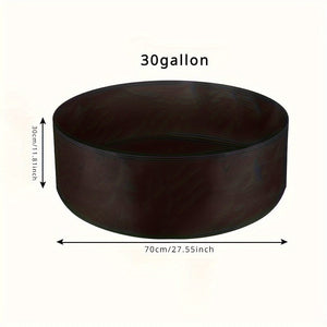 Planet Gates 1pc, 10 & 113.56 L Optional Large Grow Bag, Heavy Duty Fabric Round Raised Garden Bed Planter Pots For Planting Herb, Flower, Vegetable, And Potato Plants (127.0cm D X 30.48cm H, Black/Green), garden tool