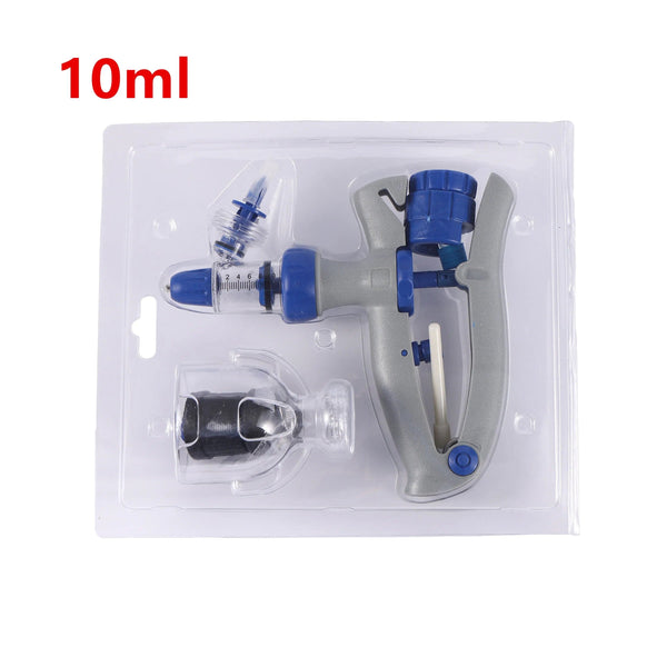 Planet Gates 1pc 10ml 2ml/5ml/10ml Automatic Veterinary Continuous Syringe Animal Injection Adjustable Vaccine for Livestock Pig Cattle Sheep Chicken