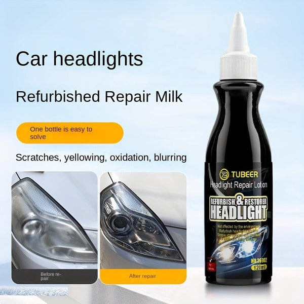 Planet Gates 1pc / 120ml Car Headlight Repair Liquid, Universal Heat Resistant Long Lasting Protective Headlight Repair Car Headlight Renovation Repair Agent