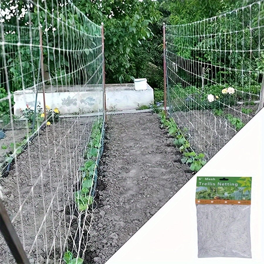 Planet Gates 1pc, 121.92cm*243.84cm/152.4cm*4.57meter Plant Climbing Net, Support Climbing Plants And Resist Bad Weather Conditions. Use It To Support Tomatoes, Cucumbers, Beans, And Other Climbing Plants. Just Use A Rope Or Clip To Hang