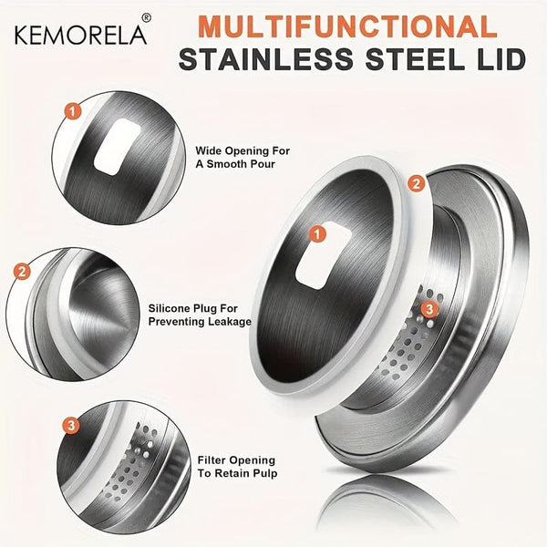 Planet Gates 1pc 1pc 2.0 Liter 68oz Glass Pitcher With Lid, Easy Clean Heat Resistant Glass Water Carafe With Handle For Hot/Cold Beverages, Water, Cold Brew, Iced Tea & Juice, For Home Restaurant Hotel Office, Drinkware Accessories